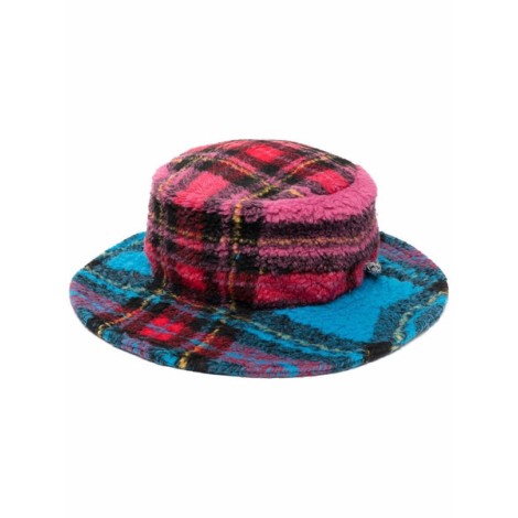 KHRISJOY check print mix hat