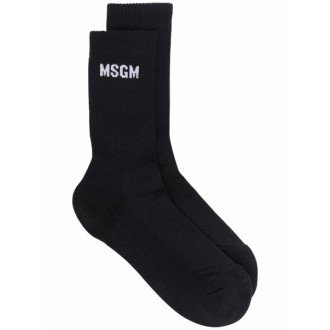 MSGM logo-print ribbed socks