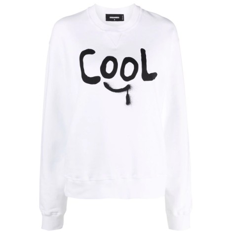 DSQUARED2 slogan-print crew ne