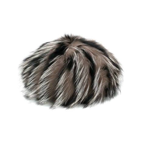 PRADA striped fur hat