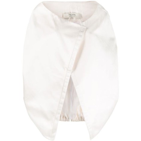 PRADA blouson raso white