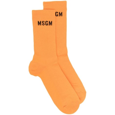 MSGM  intarsia-knit logo socks