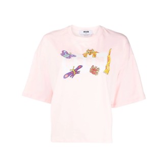 MSGM logo-print short-sleeve T