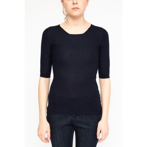 LA Rose Crewneck ribs cashmere