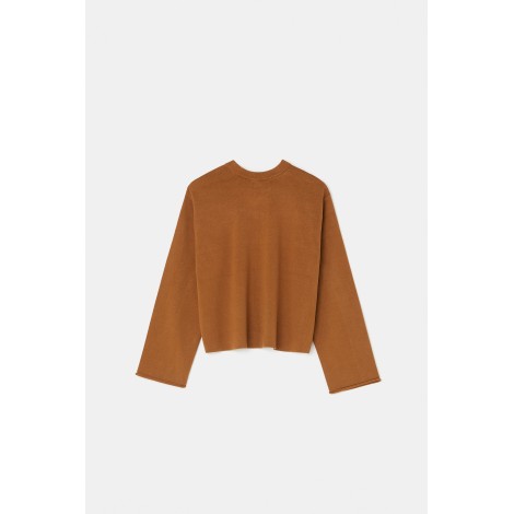 Proenza Schouler Twist Front Long Sleeve Sweater