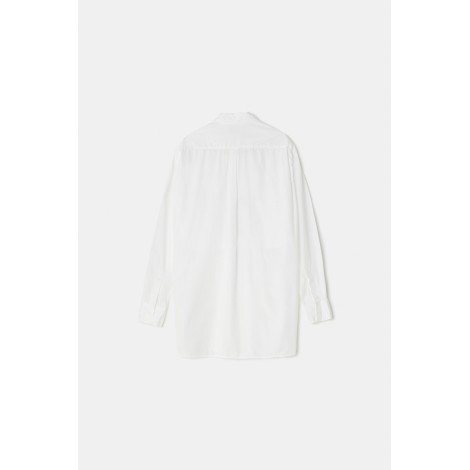 Yohji Yamamoto Z-Panel Chest Pk Chain Stitch Blouse