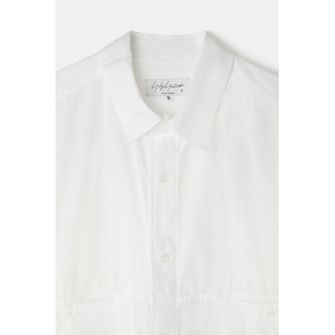 Yohji Yamamoto Z-Panel Chest Pk Chain Stitch Blouse