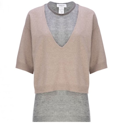 MAGLIA FABIANA FILIPPI IN LANA, SETA E CASHMERE