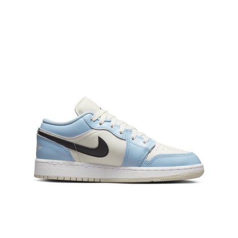 Jordan 1 Low Ice Blue Black (GS)