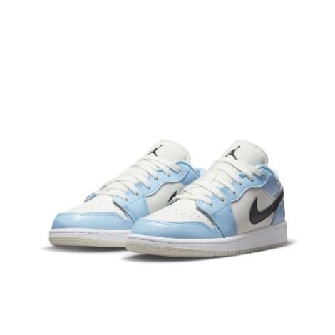 Jordan 1 Low Ice Blue Black (GS)