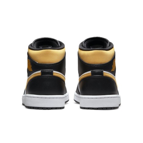 Jordan 1 Mid White Pollen Black