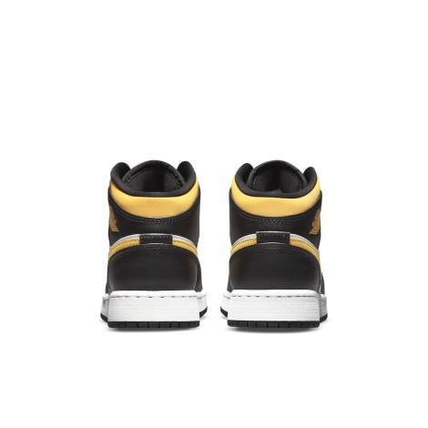 Jordan 1 Mid White Pollen Black (GS)