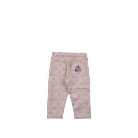 PANTALONI IN COTONE DOPPIA G