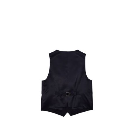 GILET MONOPETTO IN LANA STRETCH 