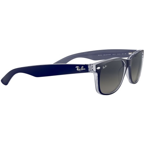 New Wayfarer Color Mix RB2132 matte blue on transparent