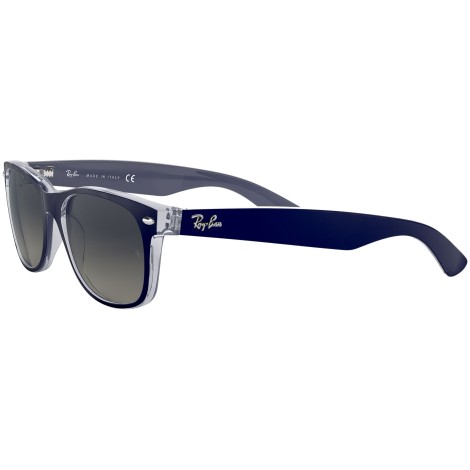 New Wayfarer Color Mix RB2132 matte blue on transparent