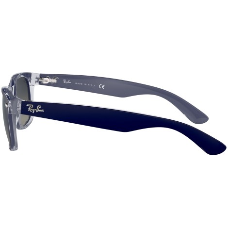 New Wayfarer Color Mix RB2132 matte blue on transparent