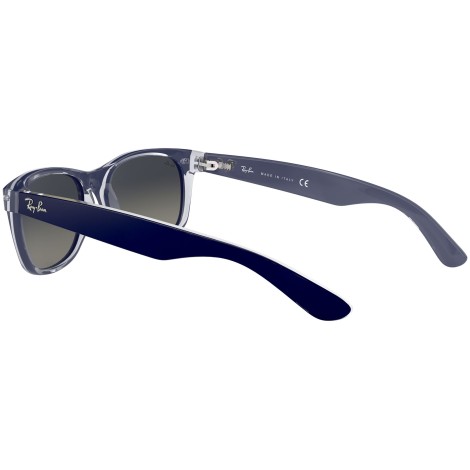 New Wayfarer Color Mix RB2132 matte blue on transparent