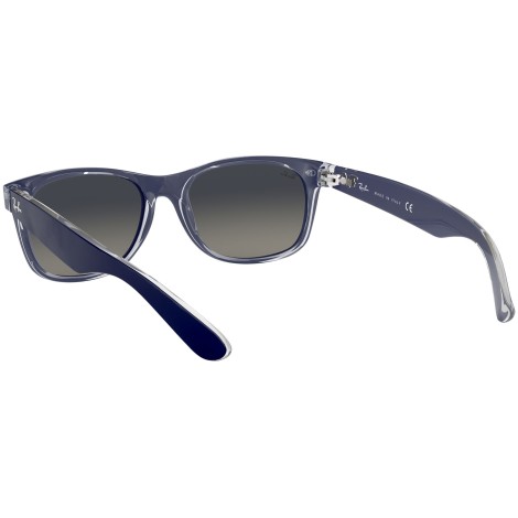 New Wayfarer Color Mix RB2132 matte blue on transparent