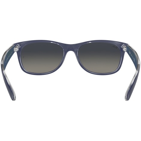 New Wayfarer Color Mix RB2132 matte blue on transparent