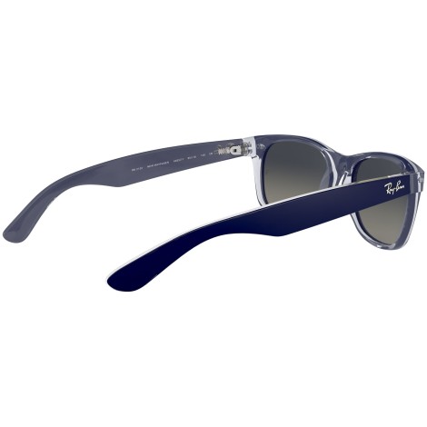 New Wayfarer Color Mix RB2132 matte blue on transparent