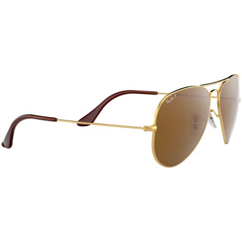 Aviator Classic RB3025 polished gold brown