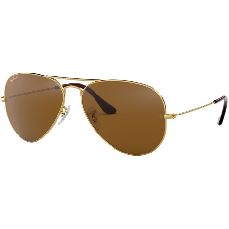 Aviator Classic RB3025 polished gold brown