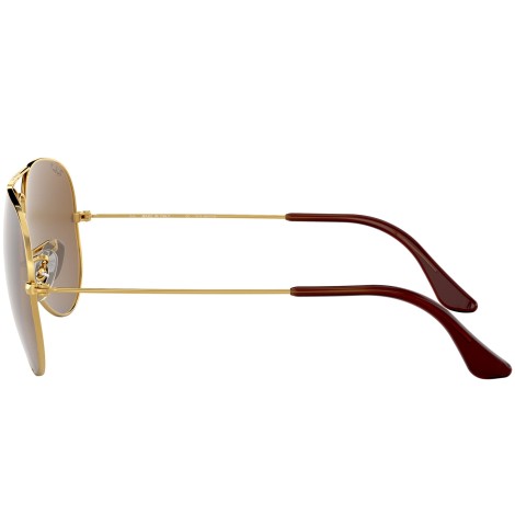 Aviator Classic RB3025 polished gold brown