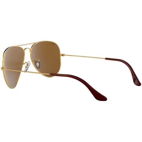 Aviator Classic RB3025 polished gold brown