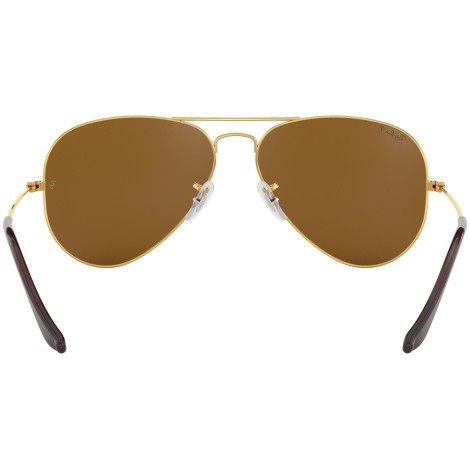 Aviator Classic RB3025 polished gold brown