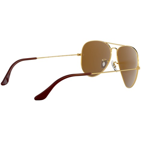 Aviator Classic RB3025 polished gold brown