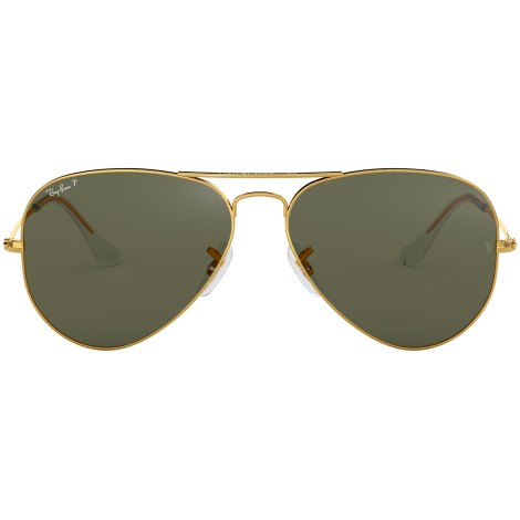 Aviator Classic RB3025 polished gold green