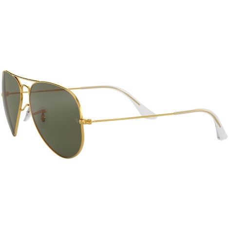 Aviator Classic RB3025 polished gold green