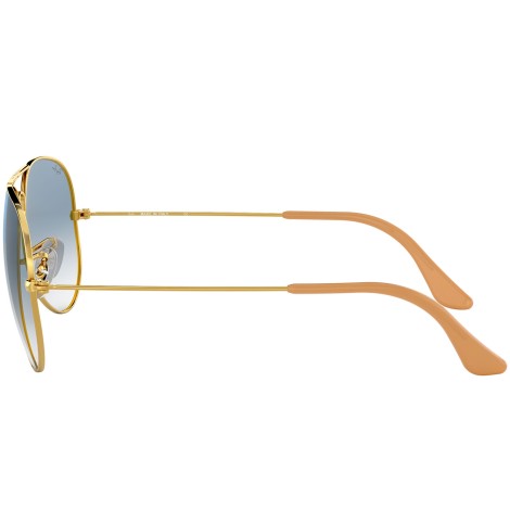 Aviator Gradient RB3025 gold metal blue