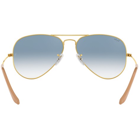 Aviator Gradient RB3025 gold metal blue