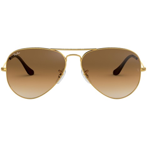 Aviator Gradient RB3025 gold metal brown