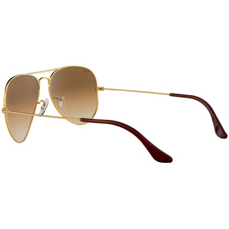 Aviator Gradient RB3025 gold metal brown