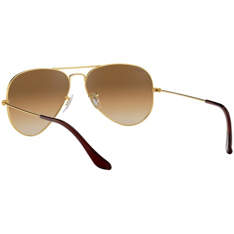 Aviator Gradient RB3025 gold metal brown