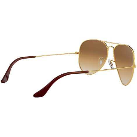 Aviator Gradient RB3025 gold metal brown