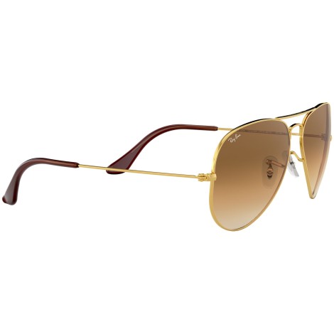 Aviator Gradient RB3025 gold metal brown