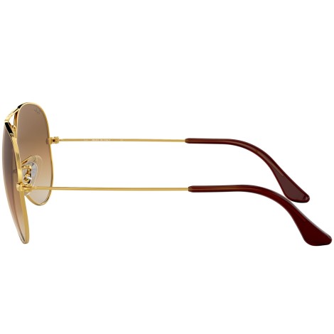 Aviator Gradient RB3025 gold metal brown