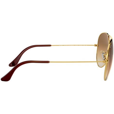 Aviator Gradient RB3025 gold metal brown