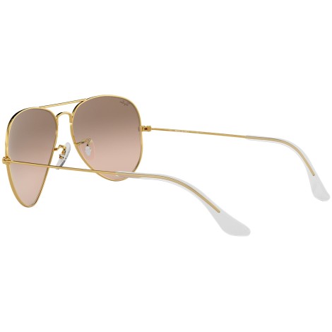 Aviator Gradient RB3025 gold metal pink