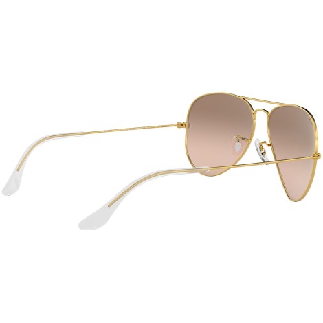 Aviator Gradient RB3025 gold metal pink