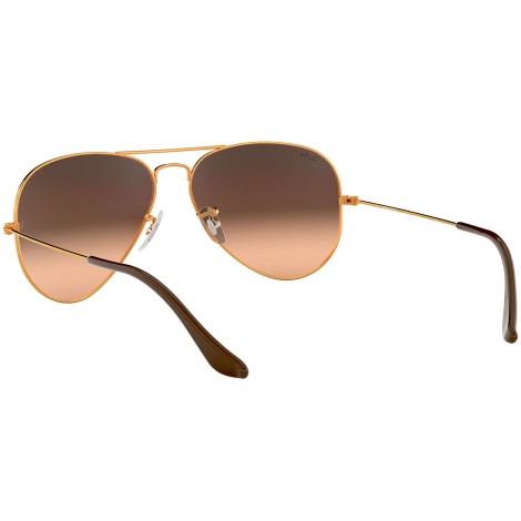 Aviator Gradient RB3025 shiny light bronze