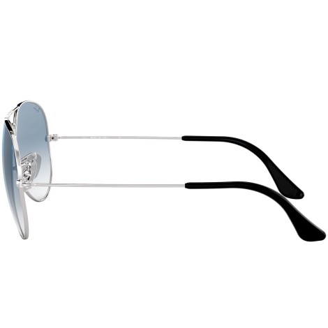 Aviator Gradient RB3025 silver metal blue