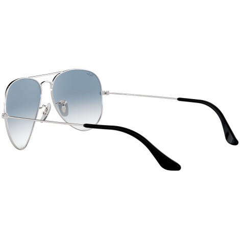 Aviator Gradient RB3025 silver metal blue