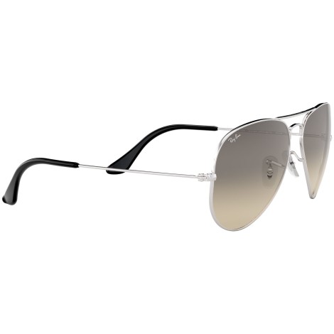 Aviator Gradient RB3025 silver metal grey