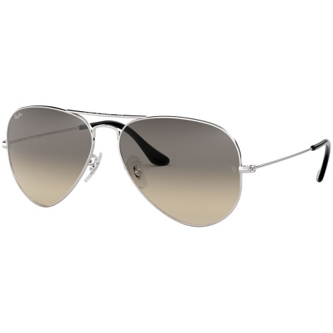 Aviator Gradient RB3025 silver metal grey