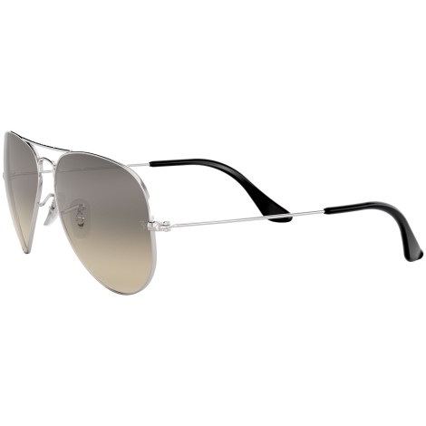 Aviator Gradient RB3025 silver metal grey